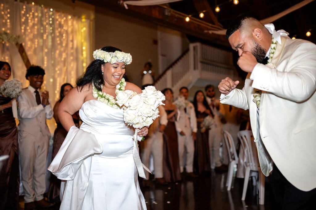 Fall wedding green villa barn