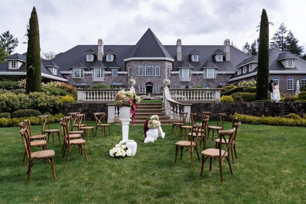 Chateau de michellia small wedding
