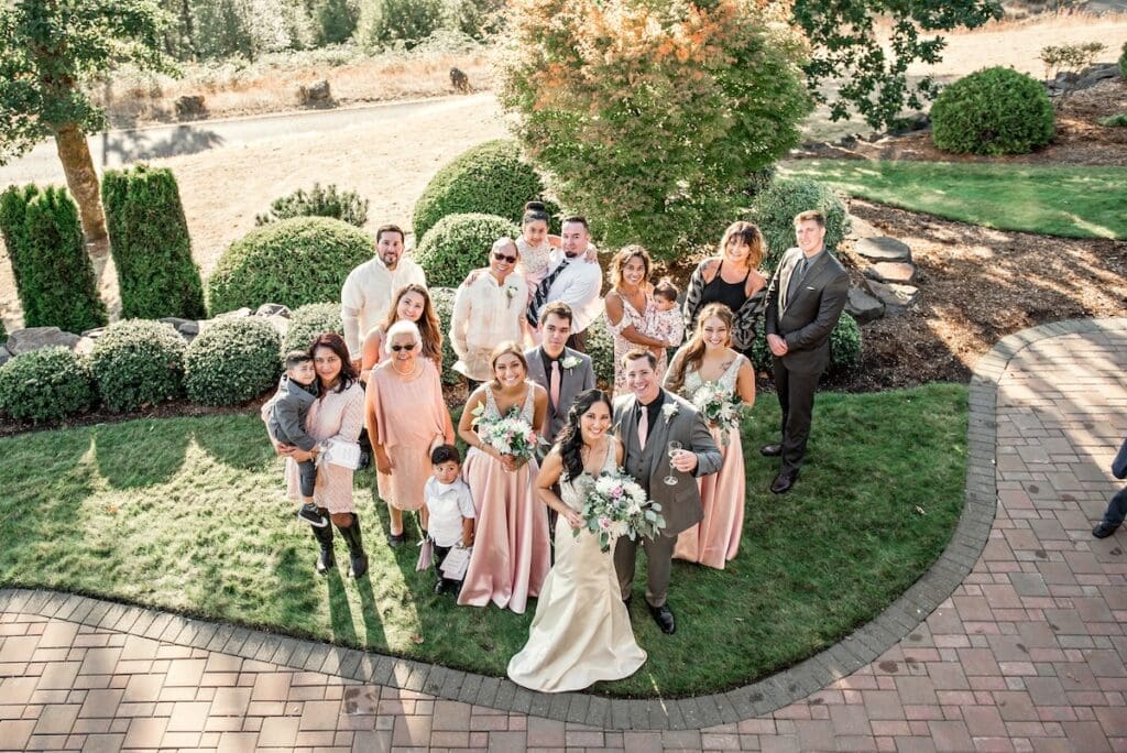Intimate small wedding