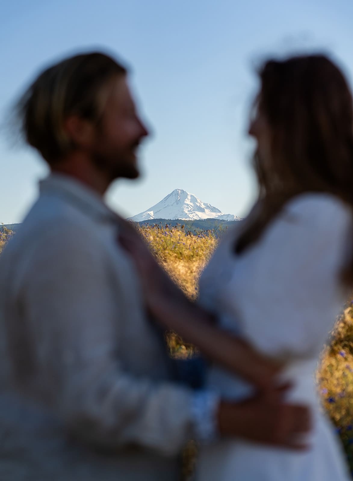After wedding photoshoot Columbia River Gorge