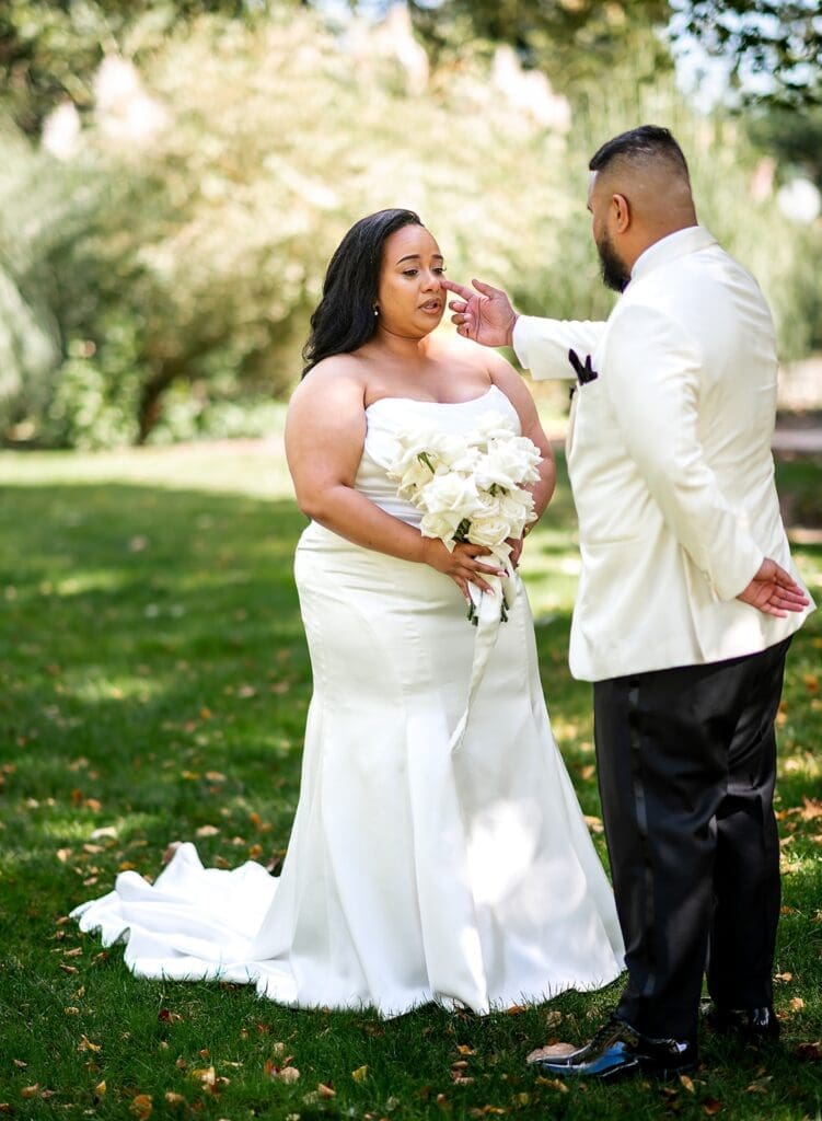 First Look wedding