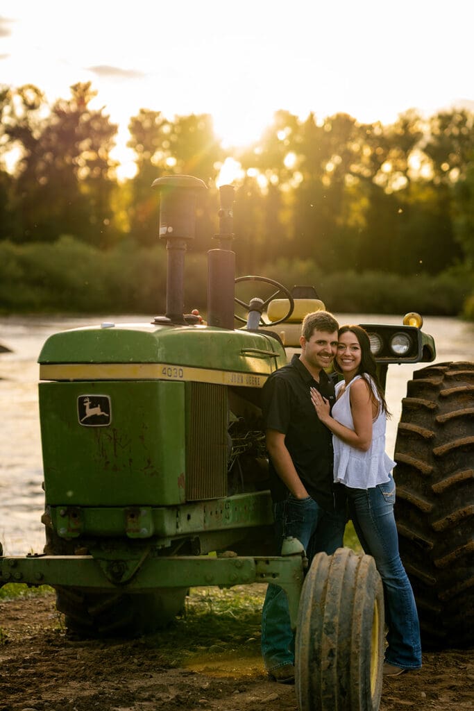 farm engagement session in Oregon