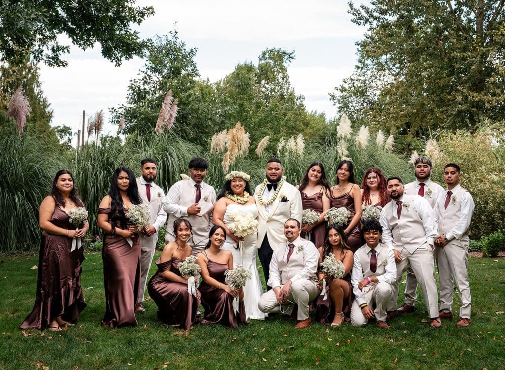 Chocolate brown wedding colors