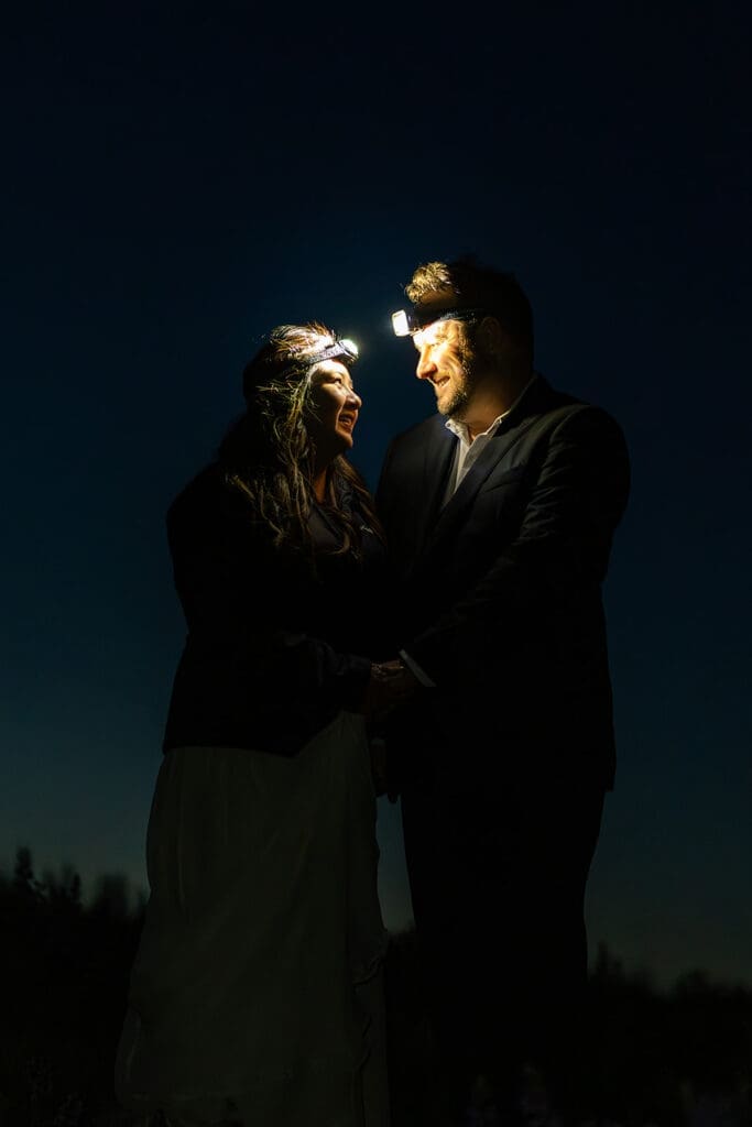 Columbia River Gorge sunrise elopement