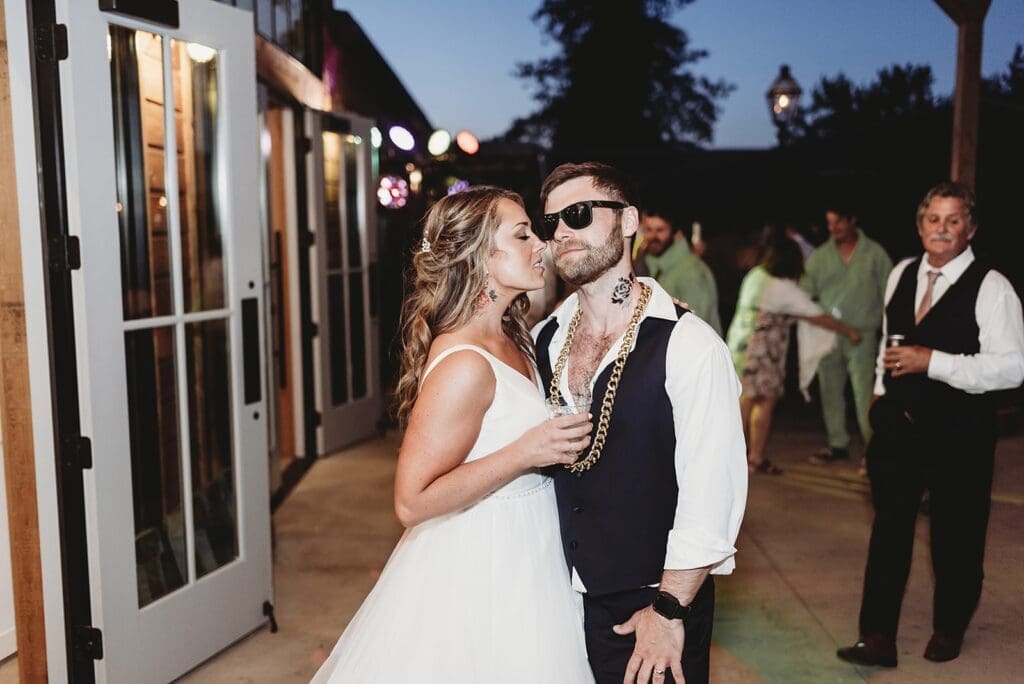 Fake tattoos at Abbey Road Farm Wedding