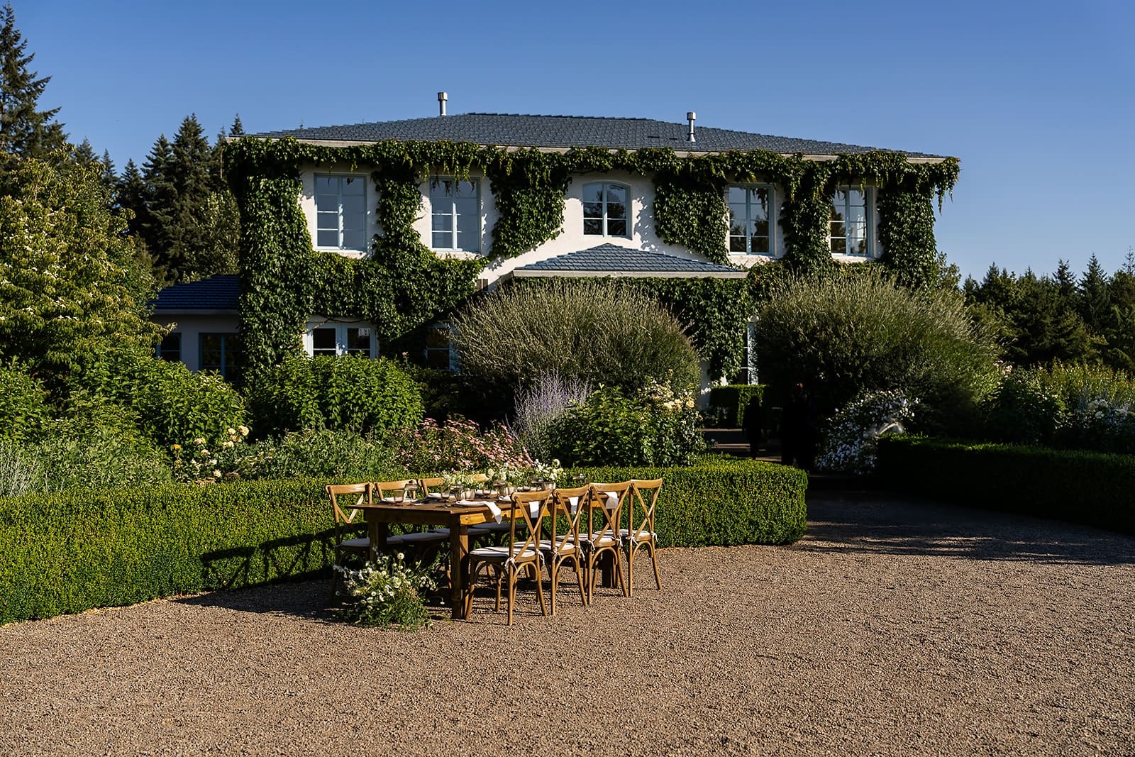 Monet vineyard Washington micro wedding photos